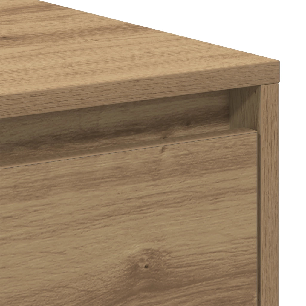Comodino  in rovere artigianale 45x34x44,5 cm in legno ingegnerizzato