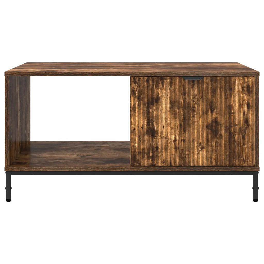 Tavolino da salotto con cassetto Rovere fumé 90 x 49 x 46 cm 883449