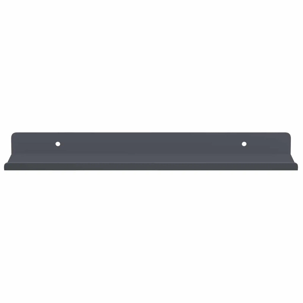 Mensola sospesa 2 pcs Antracite 30 x 9 x 2,5 cm Acciaio