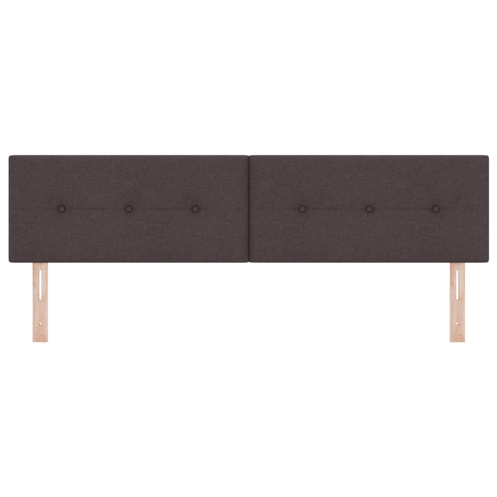 Testata LED  con bottoni trapuntati Marrone Scuro 90 cm Tessuto
