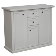 Madia credenza 3 porte 2 cassetti shabby bianca 100 x 39 x 85 - Mobili 2G