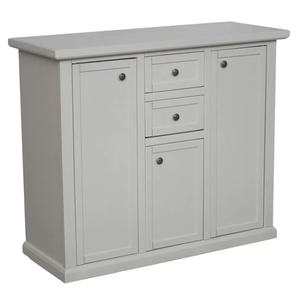 Madia credenza 3 porte 2 cassetti shabby bianca 100 x 39 x 85 - Mobili 2G