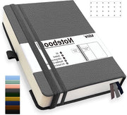 Notizieboon A5 a punti con 360 pagine - 100g/m² - Ideale per ufficio, scuola e casa - Grigio