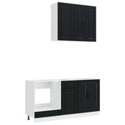 Unità Cucina PORTO 5 pcs Nero Legno ingegnerizzato 3438276