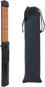 Chitarra Tasgitaar Miniaturizzata - Strumento di Pratica - Trainer di Accordi - Snarri Regolabili - Inclusa Custodia Portatile - 6 Corde - Chitarra Miniatura