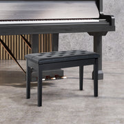PANCA Pianoforte stile tradizionale 80x39x16 cm Legno Nero