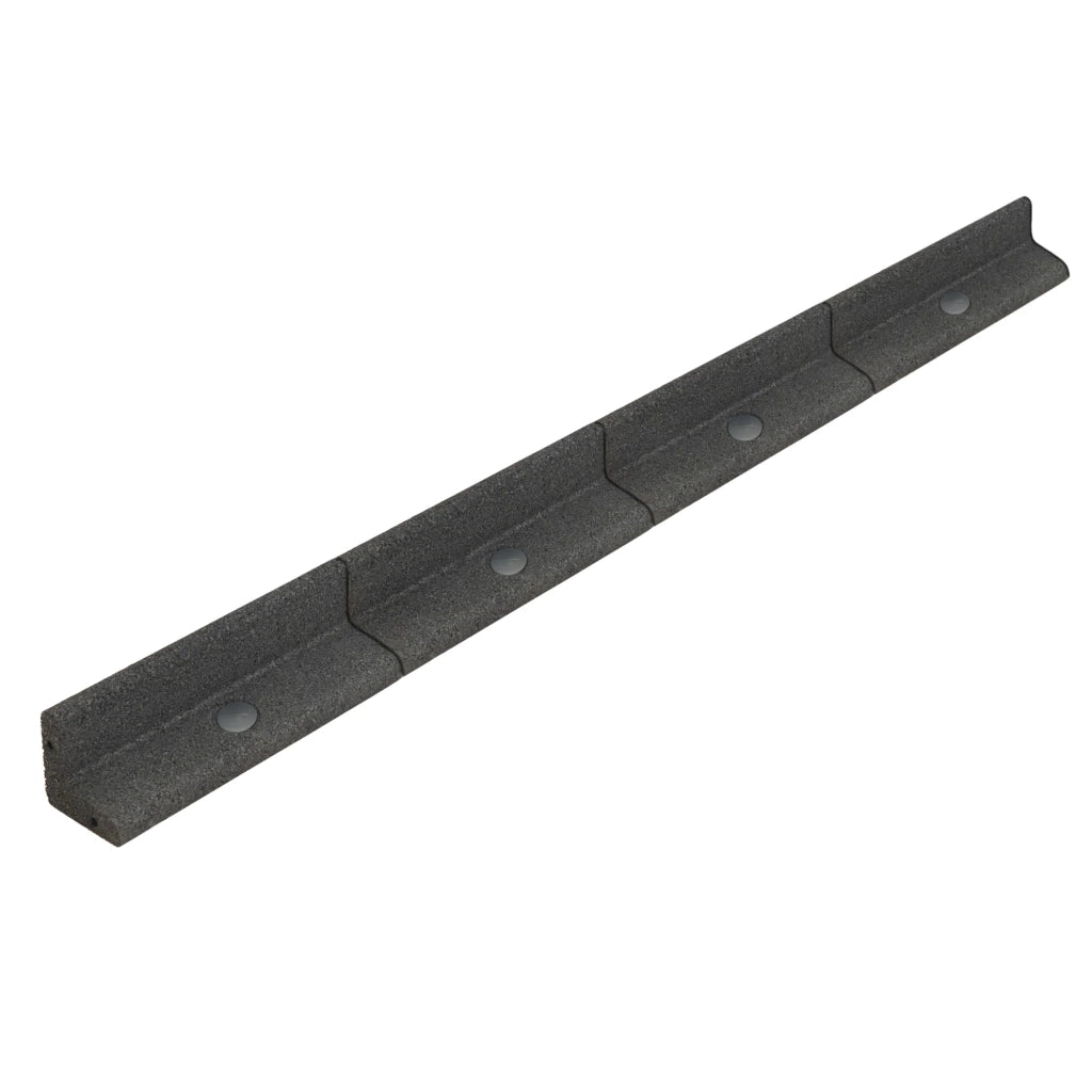 Bordura Flessibile da Giardino 30 x 1,2 m Grigio con Martello in Gomma
