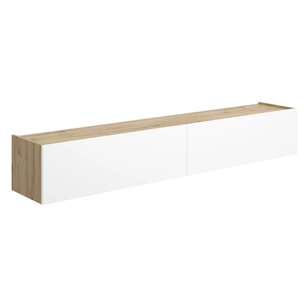 Bigfork, Mobile Porta tv un Ripiano, 35x180x29h cm Bianco