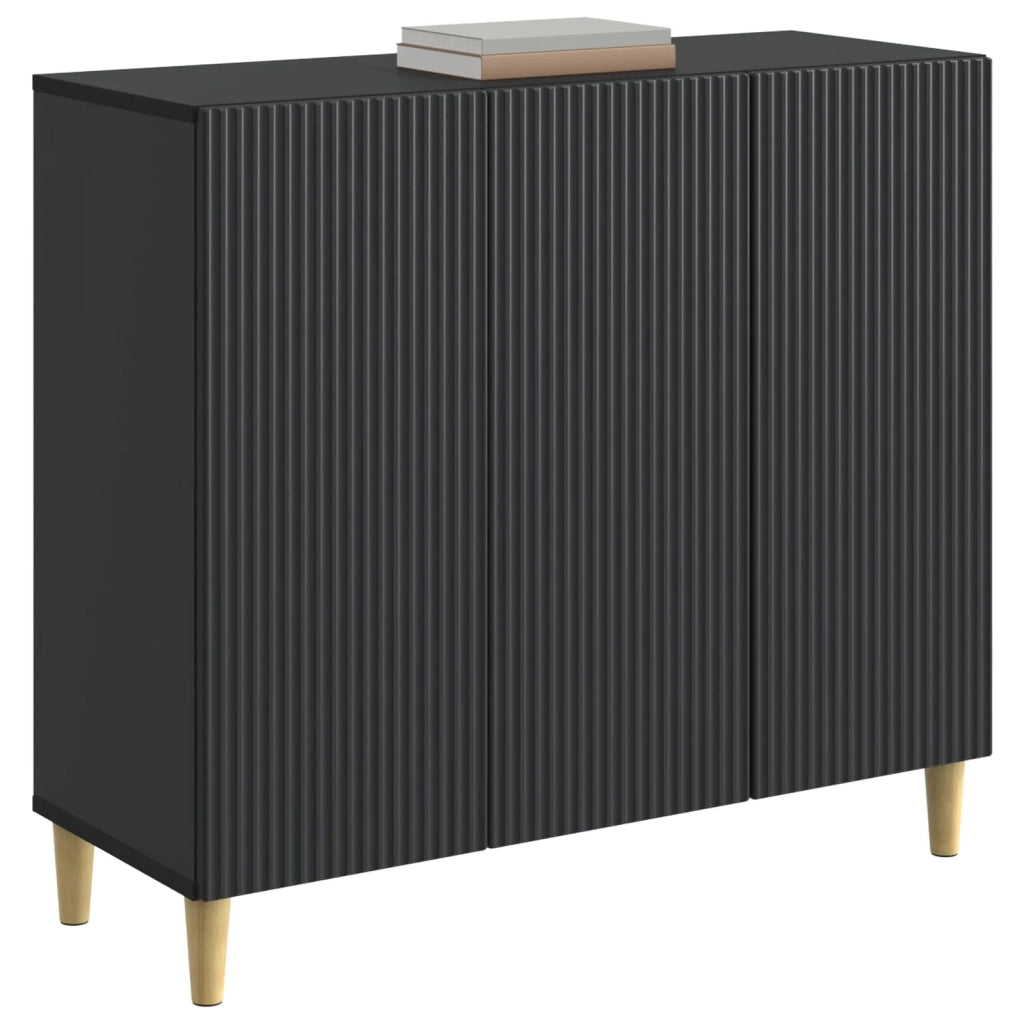 Credenza Nero 89 x 34,5 x 80 cm Legno ingegnerizzato