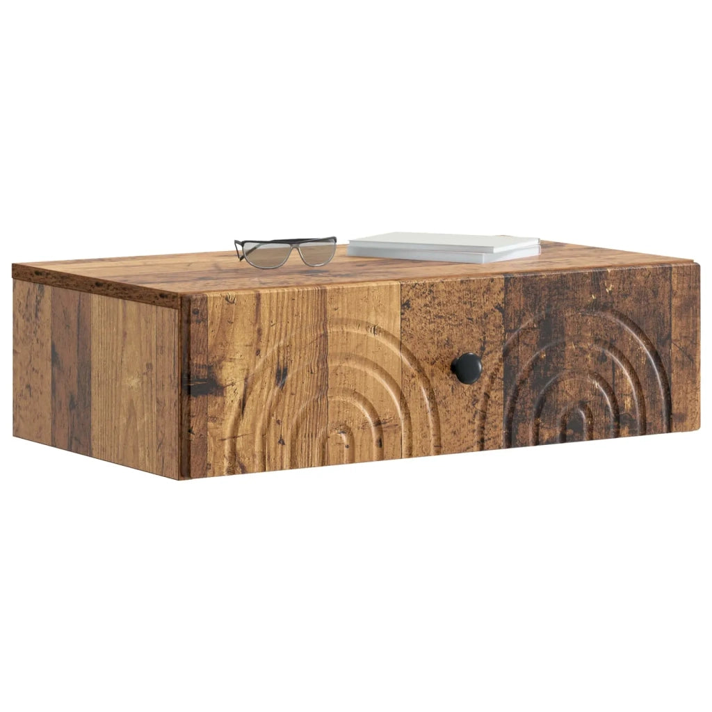 Tavolino da Parete Laterale Legno antico 59 x 34,5 x 17 cm 898153