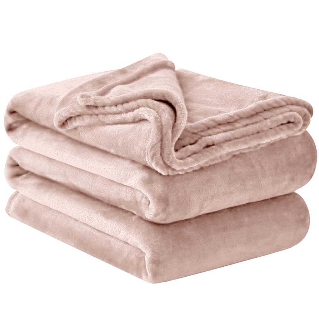 Coperta morbida e confortevole 150×200 cm in tessuto pile tinta unita Beige Inny