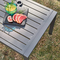 Salotto da giardino in alluminio, 4 posti, antracite