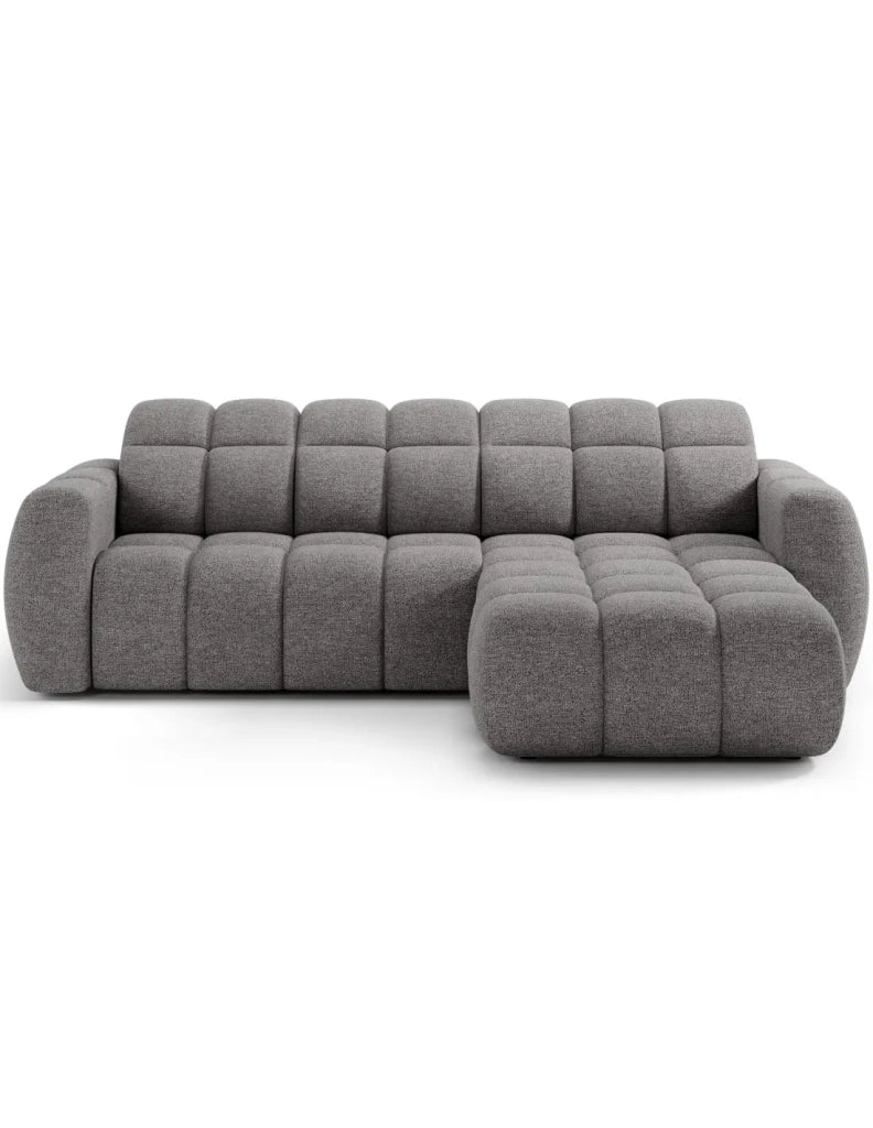 Divano ad angolo elettrico FANOTI 3 posti beige – angolo destro