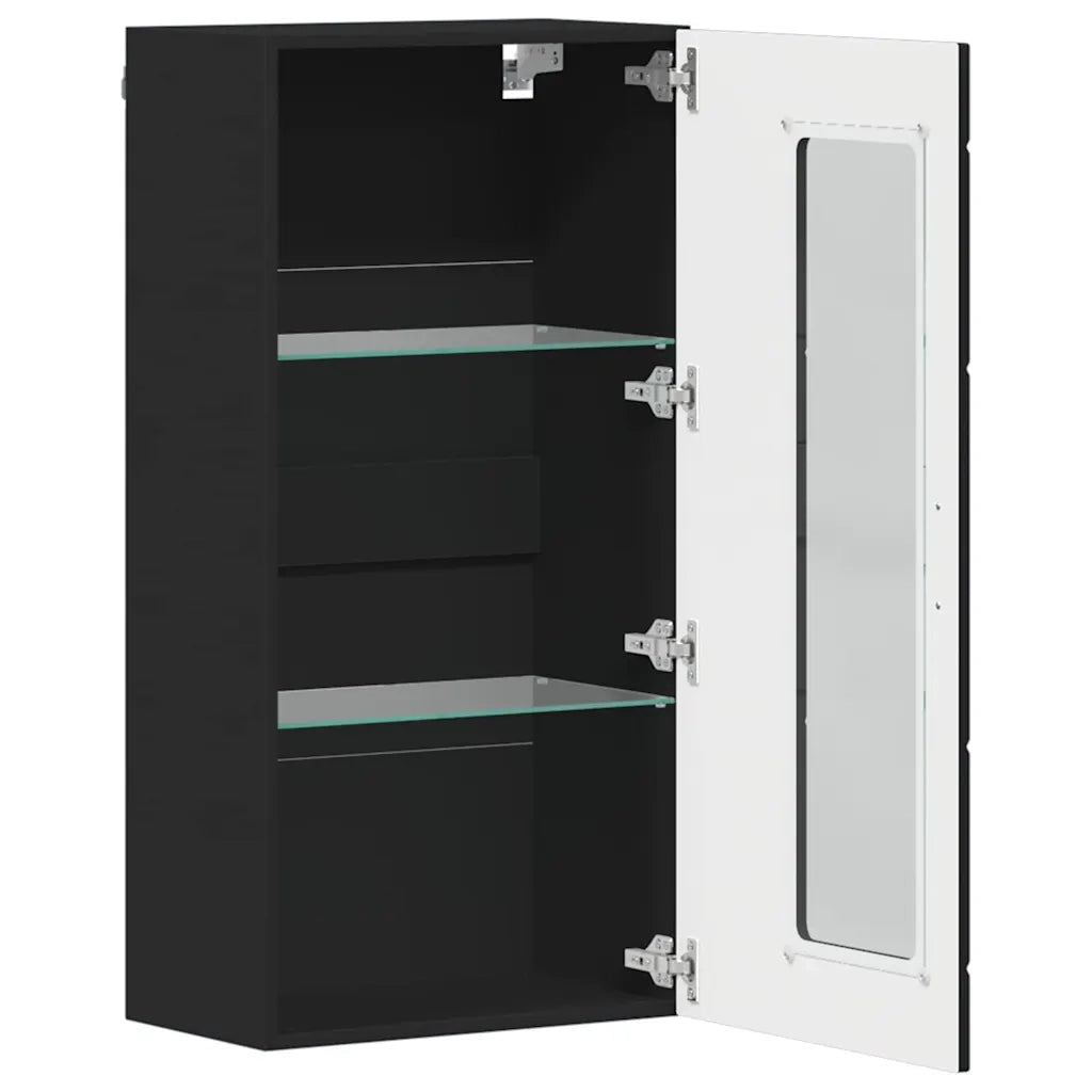 Armadio in Legno Nero 50 x 29 x 100 cm Legno multistrato CFW3770706