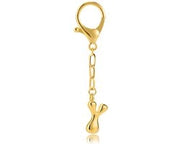 Iniziale Chiave per Donna con Decorazione in Oro