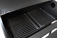 Barbecue a Carbonella 110x64x113,5 h cm in Acciaio Nero
