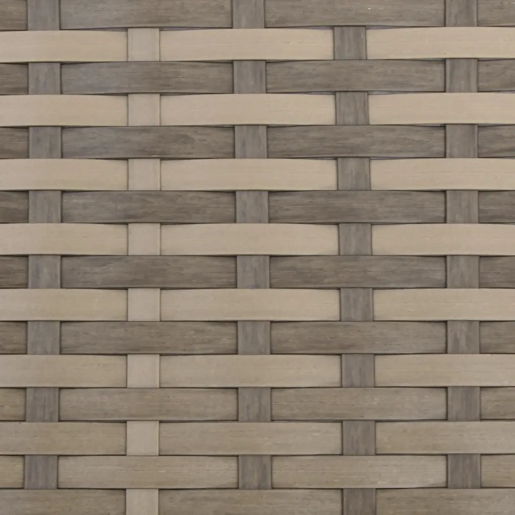 Poltrona da Giardino con Poggiapiedi Polyrattan Marrone Chiaro CFW2301066