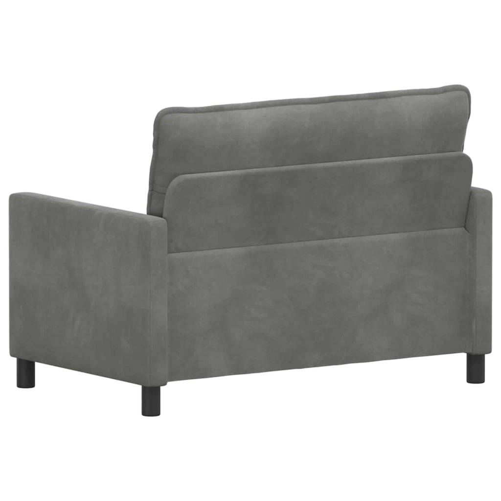 Divano Grigio Scuro 126 x 81 x 87,5 cm Velluto 42028798