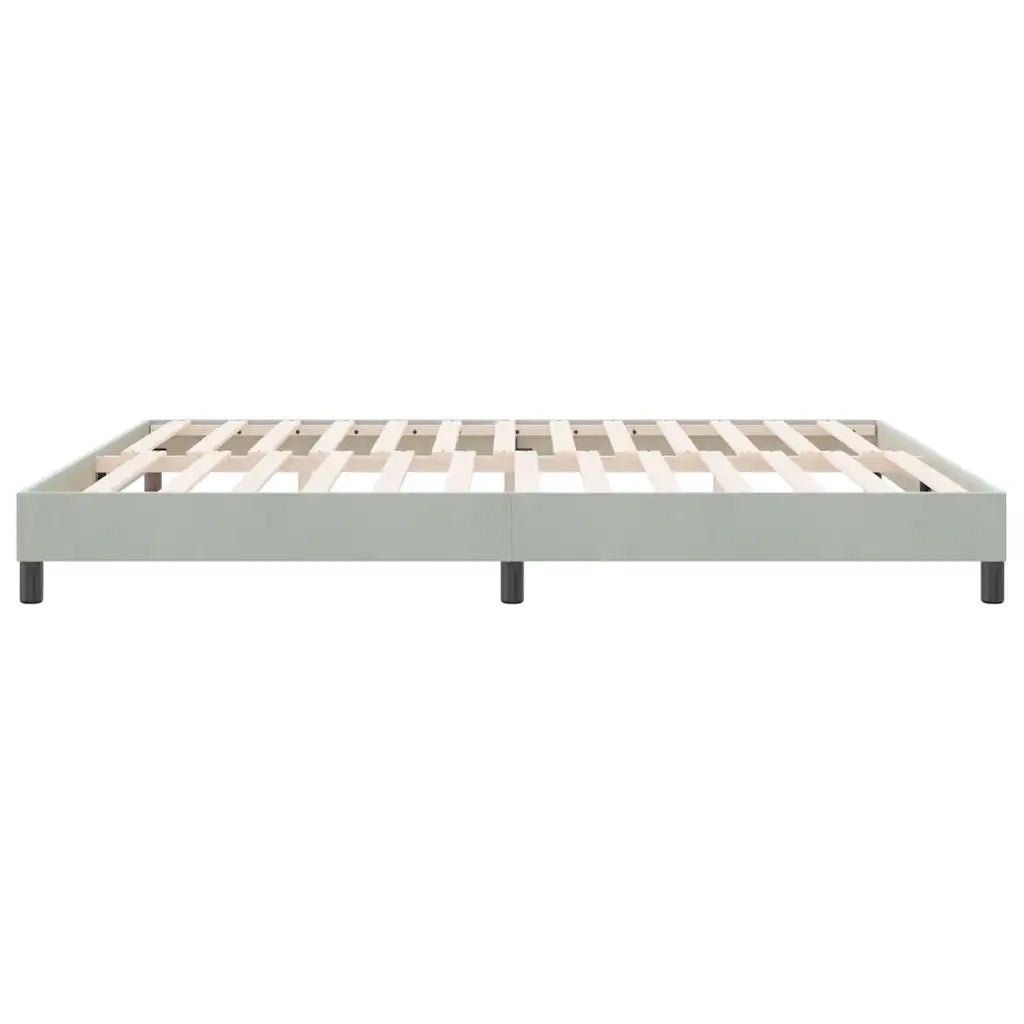 Giroletto senza Materasso Grigio Chiaro 180x220 cm Velluto 4101415