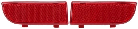 Riflettore di Bumper di Ricambio - 2 Pezzi - Superficie Liscia - Alta Precisone - Abitacolo Rosso Delicato - Numero di Parte OE 6398260440/6398260540