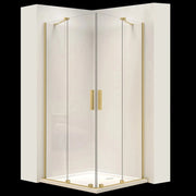 Cabina Doccia Rea Montana Double Gold Brush 80x100