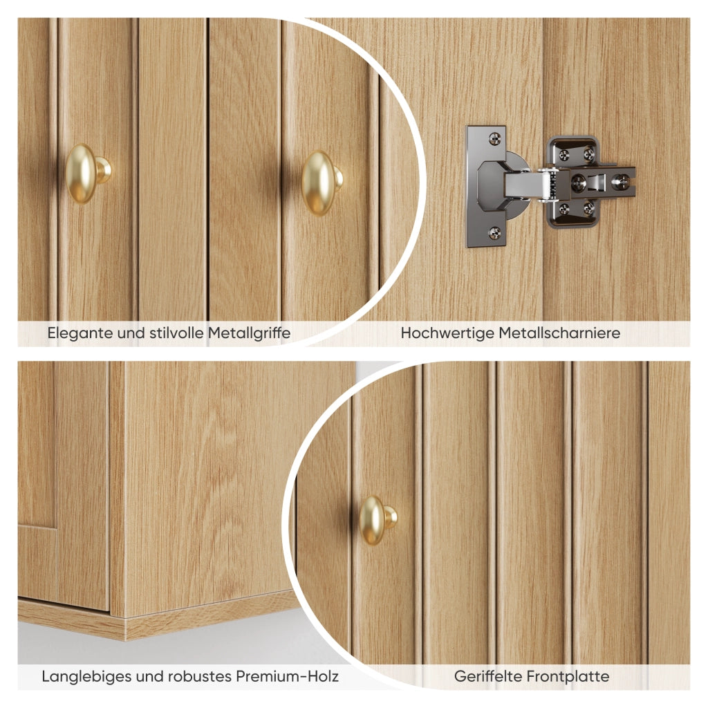 ARMADIO DA BAGNO A PARETE 61,5x20x56 cm Rovere a 2 ante