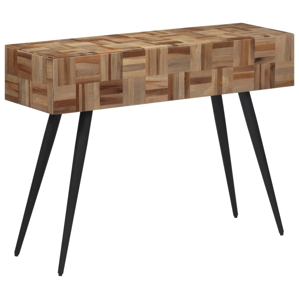 Tavolino Consolle | Tavolo d'Ingresso 110x34x80 cm Teak Massello di Recupero