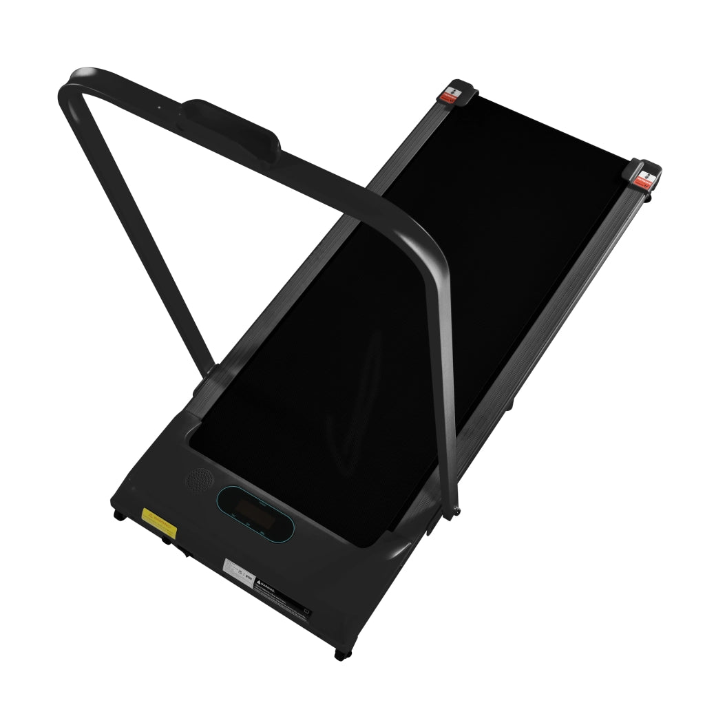 Tapis Roulant 2 in 1 1-6 km/h Nero con Bluetooth, Display LED, Telecomando e Portata 90 kg