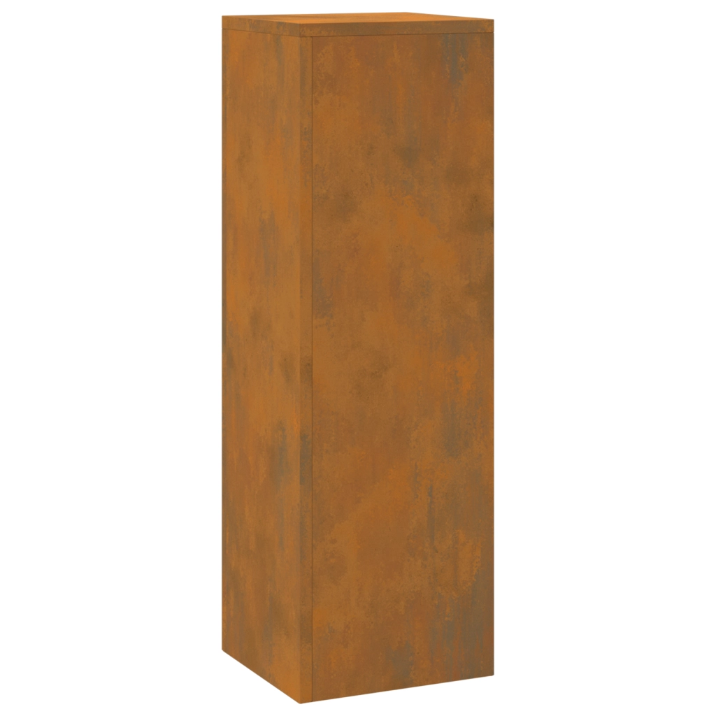 Portavasi da Esterno Pilastro 2 pcs 24x24x75 cm Acciaio Inossidabile