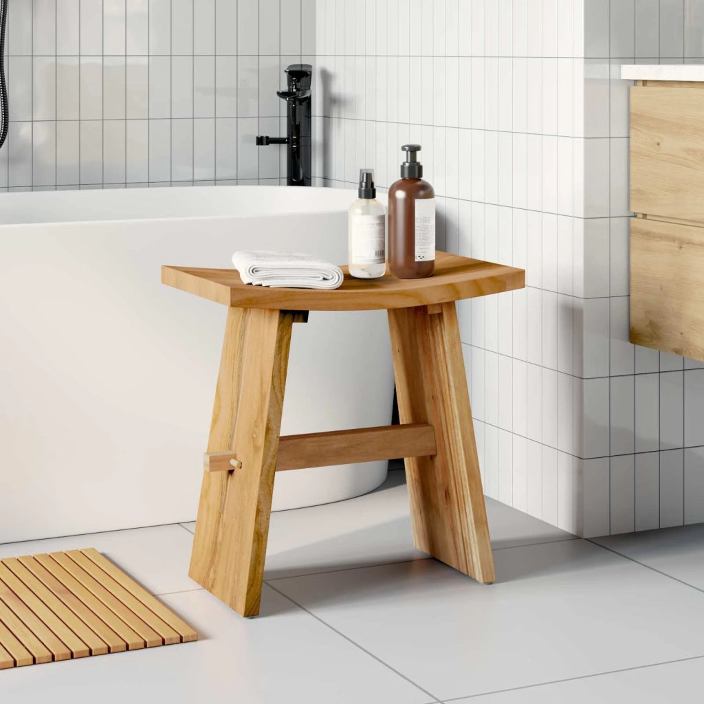 Sgabello per Bagno Marrone 50 x 29,5 x 50,5 cm 42015925