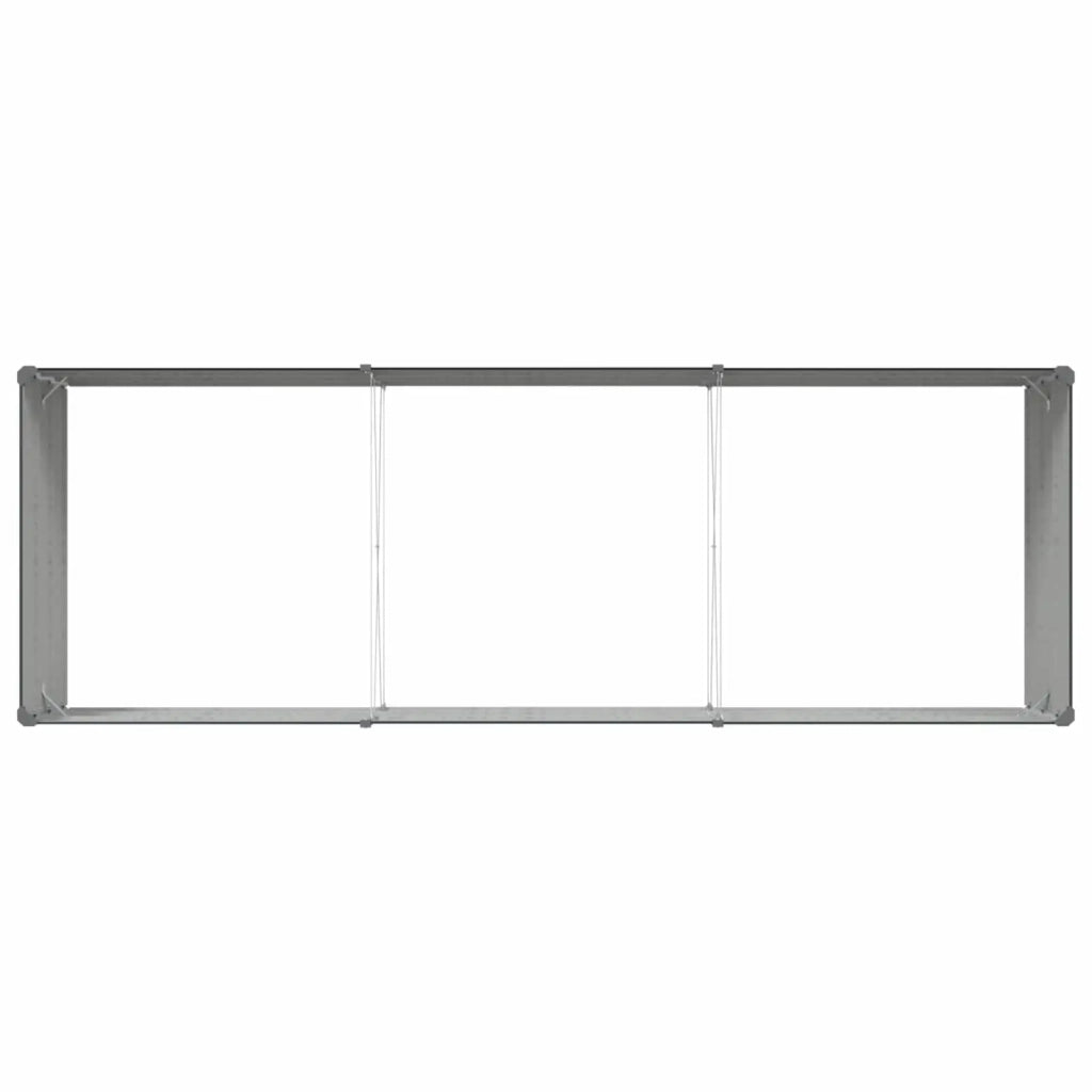 Fioriera Antracite 290 x 100 x 45 cm Acciaio zincato