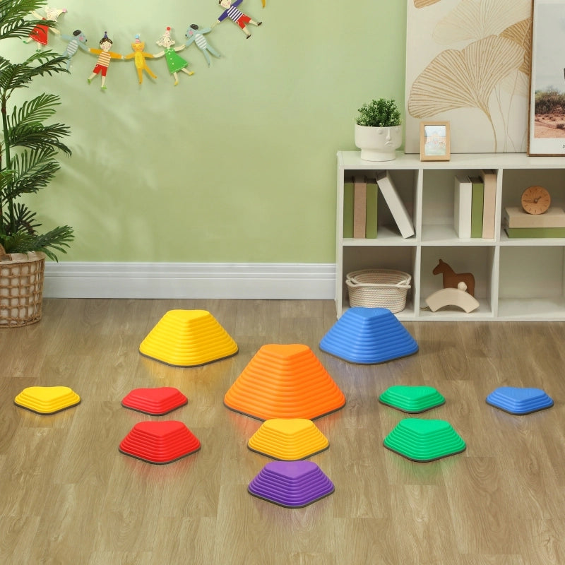 Set di 11 pietre di equilibrio impilabili e leggere, antiscivolo, per uso interno/esterno.