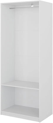 Armadio Elmo, Bianco, 80 x 200 cm, per una conservazione flessibile di diversi capi di abbigliamento