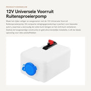 Kit di pompa per raffreddamento a 12V - Kit di serbatoio universale - Attrezzatura di pulizia - Serbatoio compatto - Per auto classiche - Alta qualità - Kit di spruzzatura