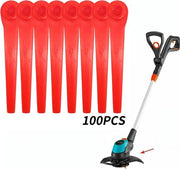 100 messi in plastica di sostituzione adatti per spazzole a batteria Gardena Easycut Li-18/23 R