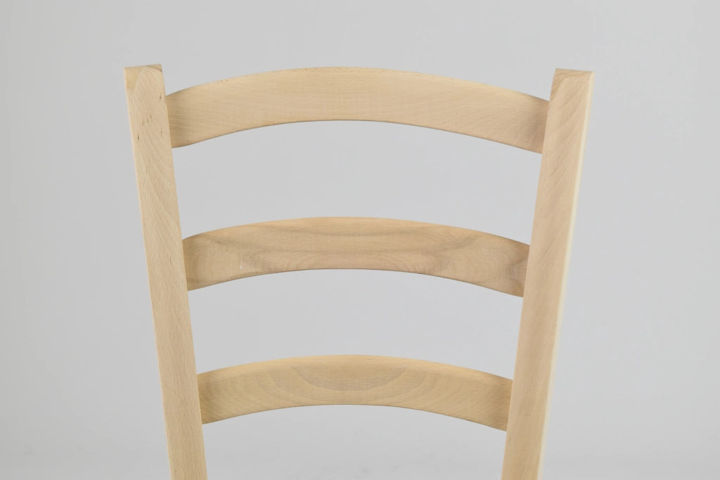 Set 2 sedie Venice Tommychairs, robusta struttura in faggio levigato, non trattato, 100% naturale e seduta in paglia