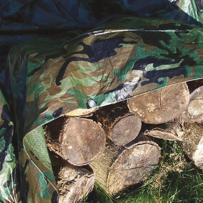 Telo occhiellato mimetico 2x6 mt