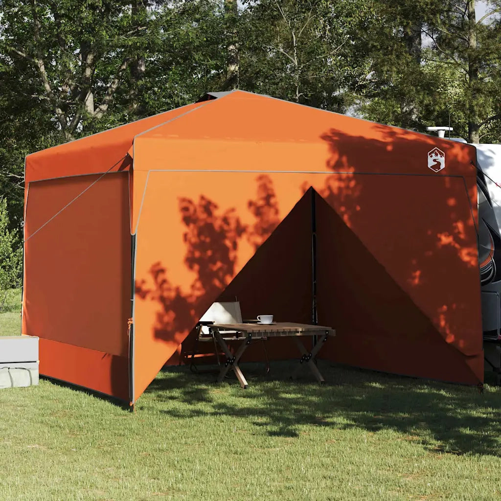 Tenda Gazebo Arancione 290 x 290 x 251 cm Tessuto 42007385