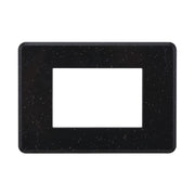 Placca Slim Sottile 3P Serie Moon Colore Nero Brillante Lucido Compatibile Con Bticino Axolute Air