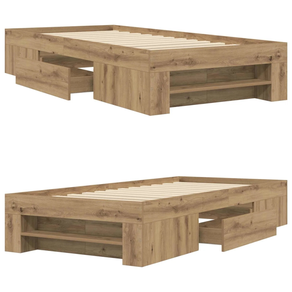 Telaio del letto con storage Rovere Artigianale 80 x 200 cm 3429692