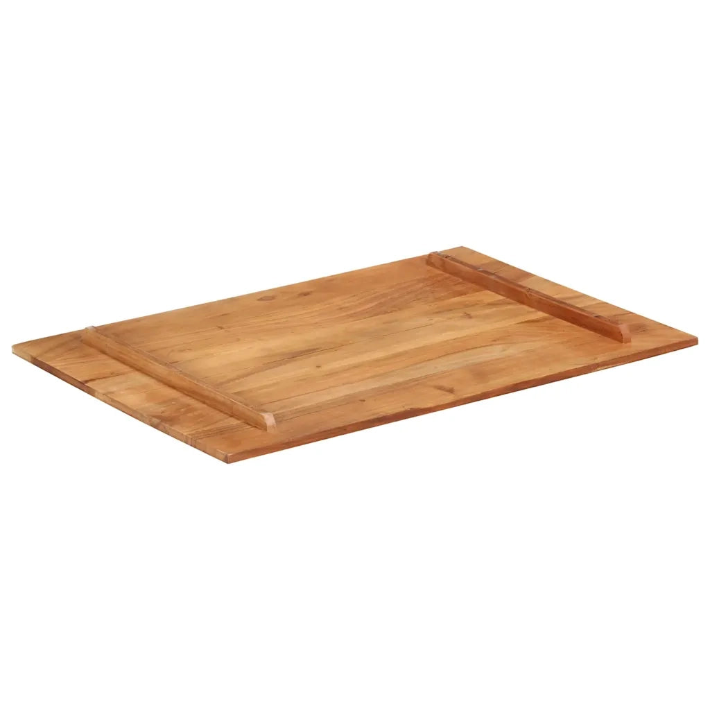 Piano Tavolo in Legno Massello di Acacia 15-16 mm 60x90 cm 285980