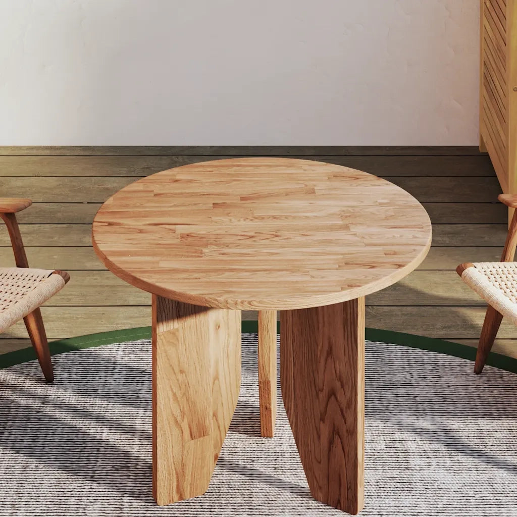 Piano Tavolo | Superficie Tavolo | Piano Scrivania Rotondo Marrone Chiaro ?50x1,5 cm Rovere Trattato