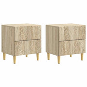 Comodino 2 pcs Rovere Sonoma 43 x 34,5 x 48 cm