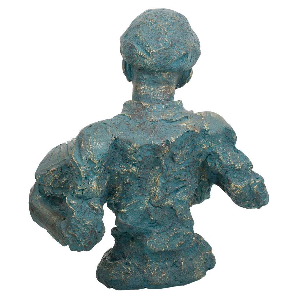Decoro figura musicista 51,5x30x62,5h
