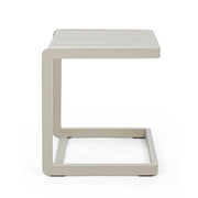 Set di 2 Tavolini da Esterno in Alluminio Verniciato 40x40x45 cm - STRONG