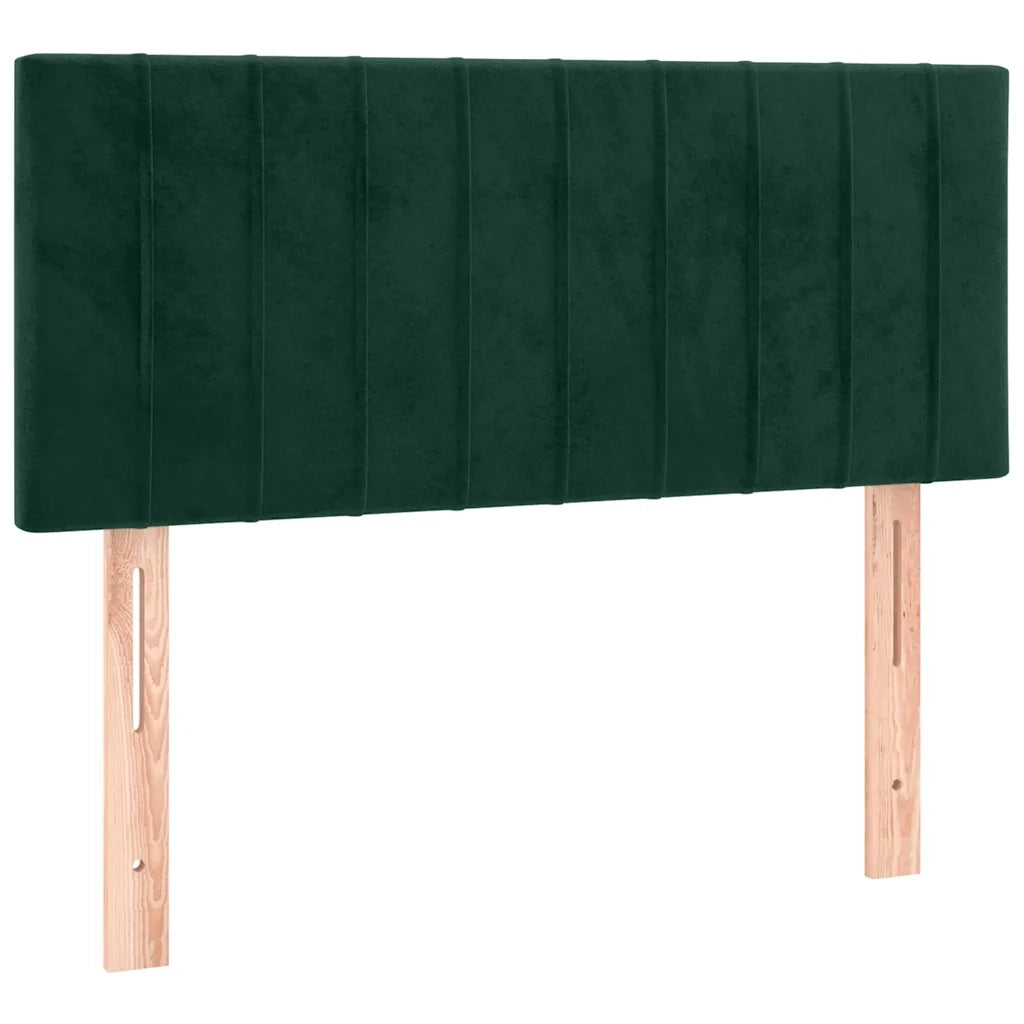 Testiera a LED Verde Scuro 100x5x78/88 cm in Velluto 3121895