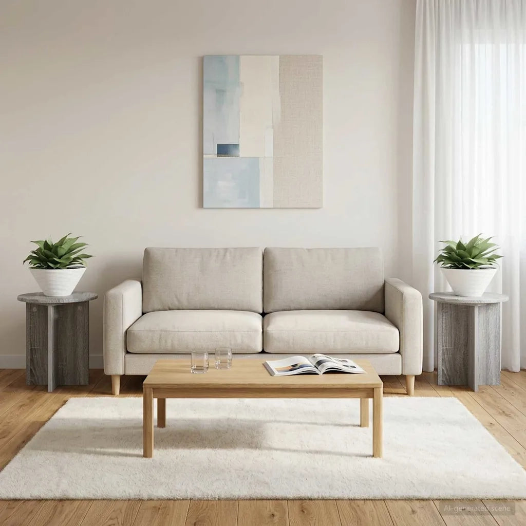 Supporto per piante 2 pcs Grigio Sonoma 40 x 40 x 40 cm