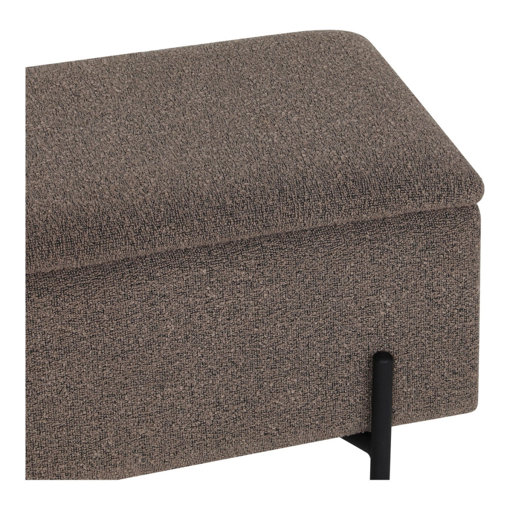 Panca Watford, Marrone, Poliestere, 36,5x95x43 cm