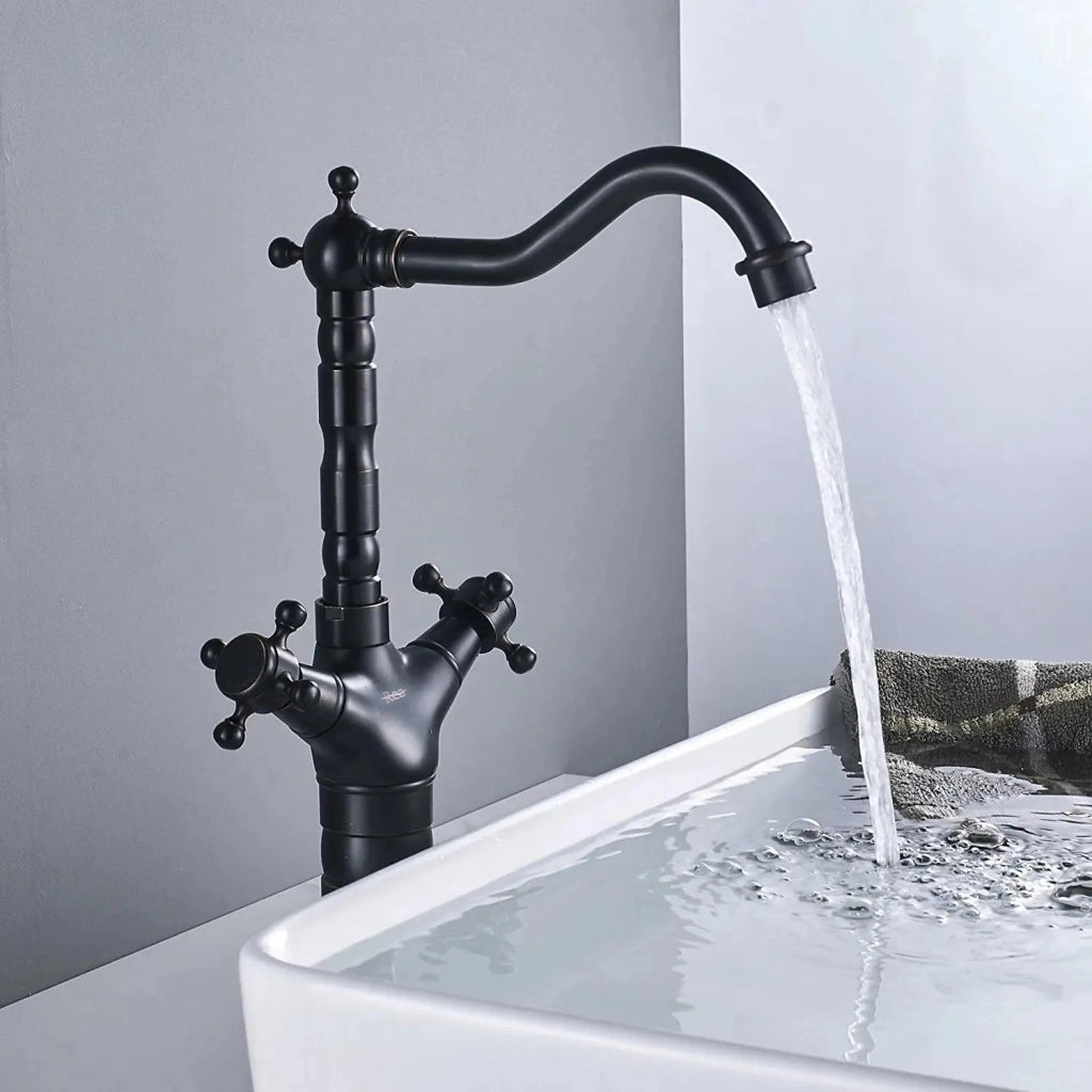 Rubinetto Da Bagno / Da Cucina Rea Rustico Old Black