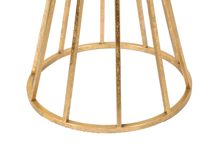 Porta Telefono Stick Glam Ø38x80 cm in Ferro Oro